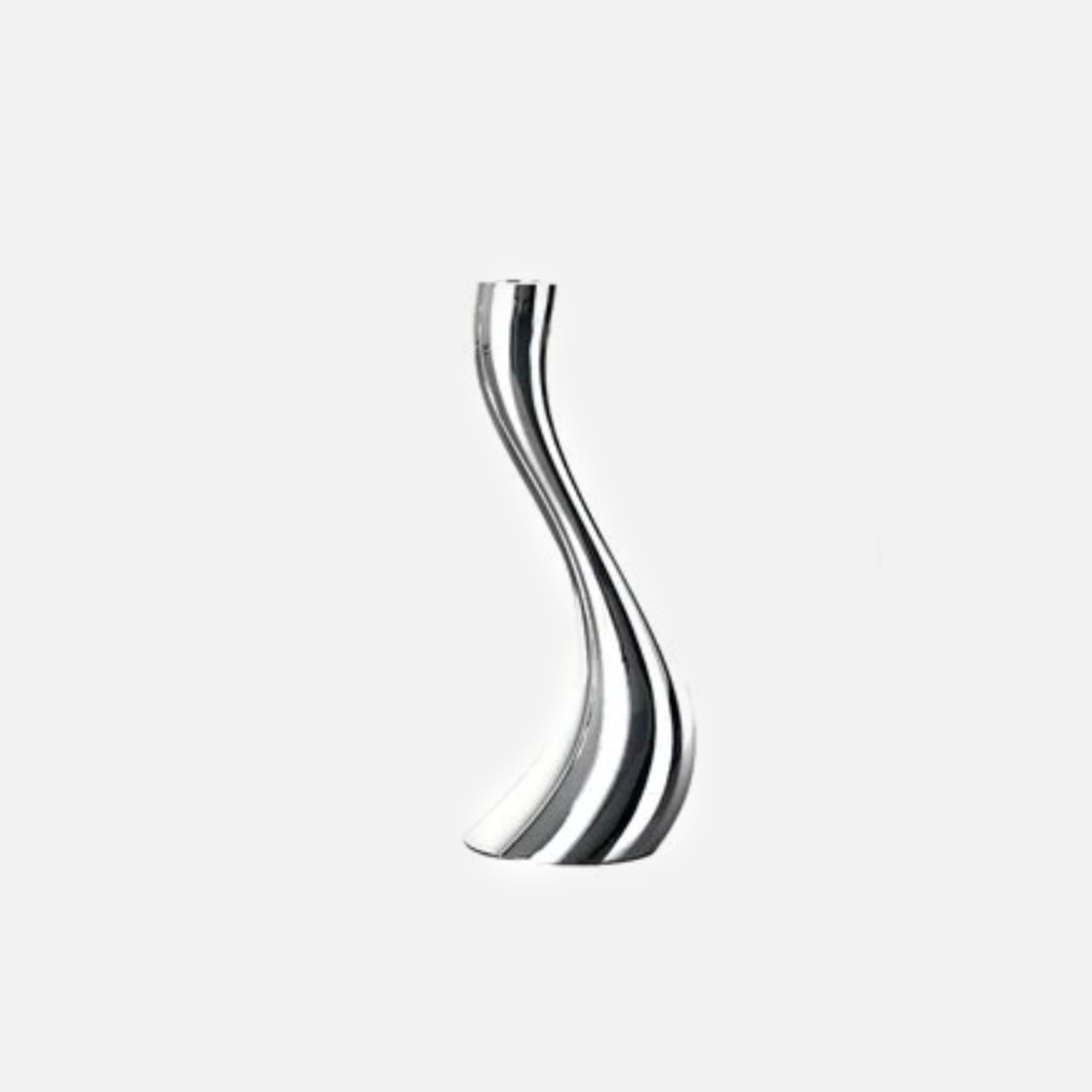 Chrome Wave Candle Holders - Final Sale