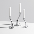 Chrome Wave Candle Holders - Final Sale