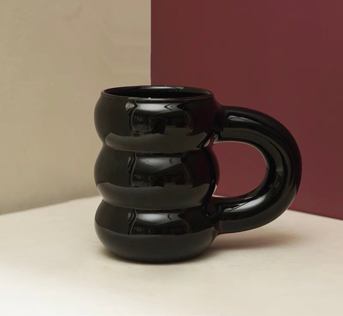 Chunko Thick Ceramic Mug Black