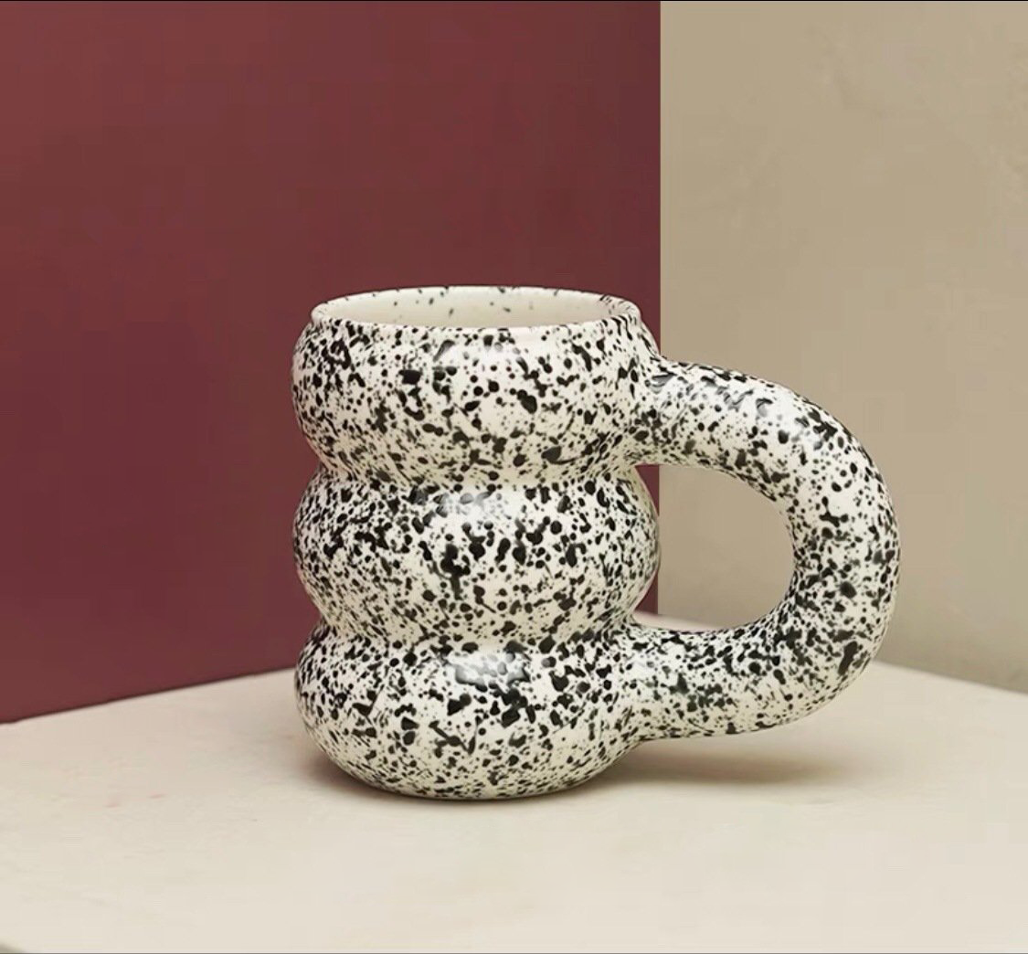 Chunko Thick Ceramic Mug Dots