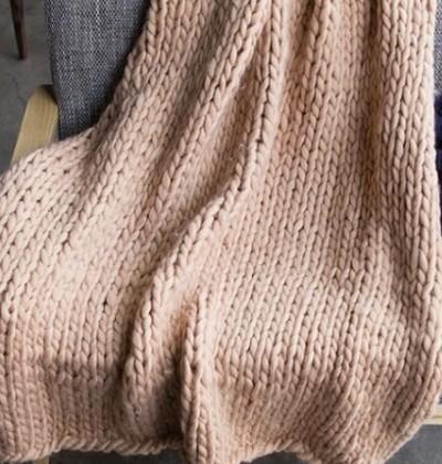 CozyCloud Knit Throw BurlyWood