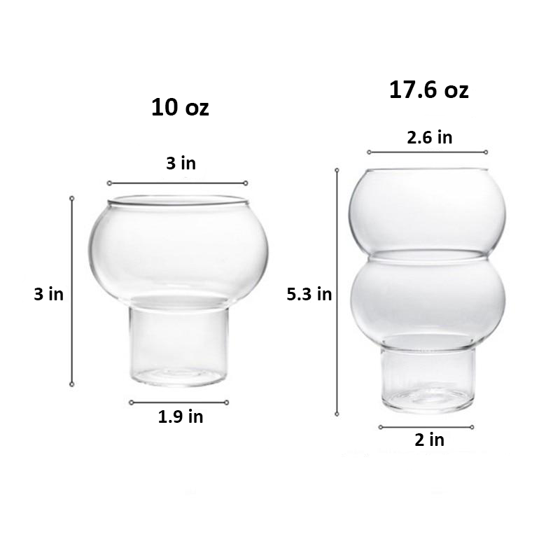 Clear Droplet Cocktail Glass - Final Sale