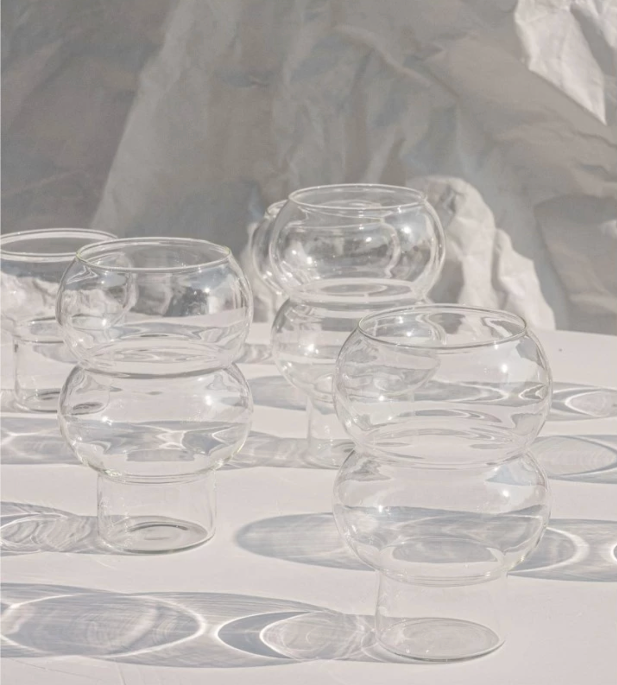 Clear Droplet Cocktail Glass - Final Sale