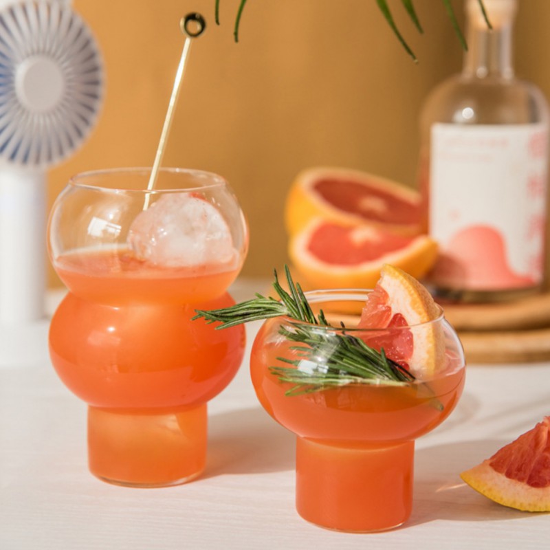 Clear Droplet Cocktail Glass - Final Sale
