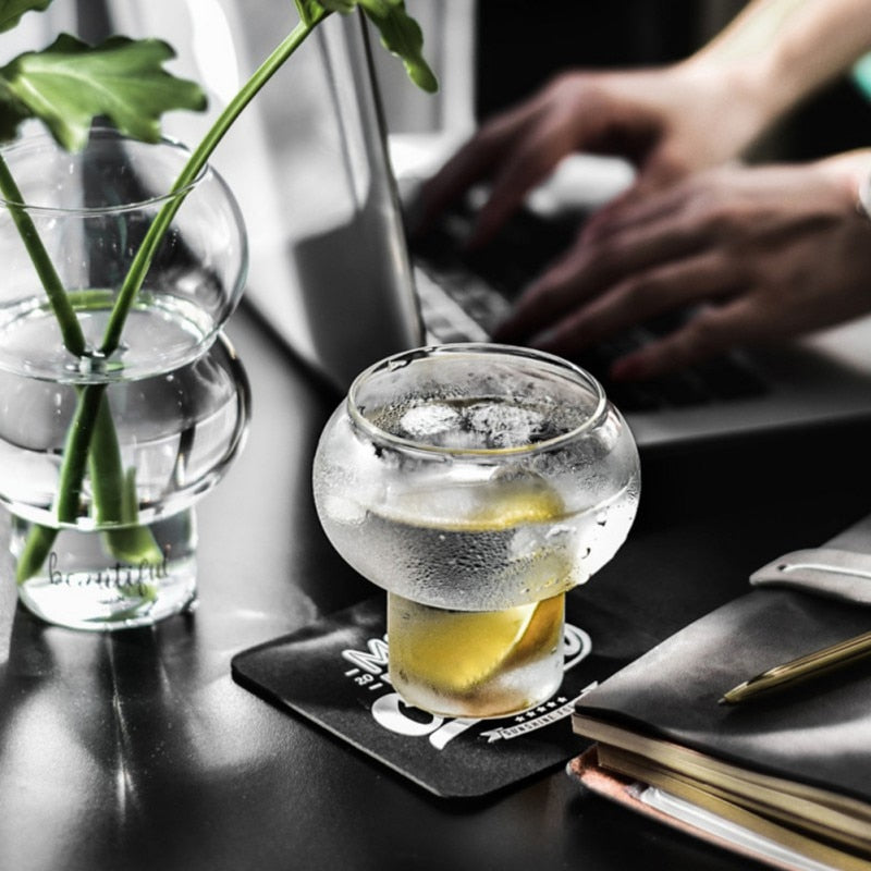 Clear Droplet Cocktail Glass - Final Sale