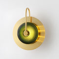 Cleo Engraved Glass & Brass LED Wall Light