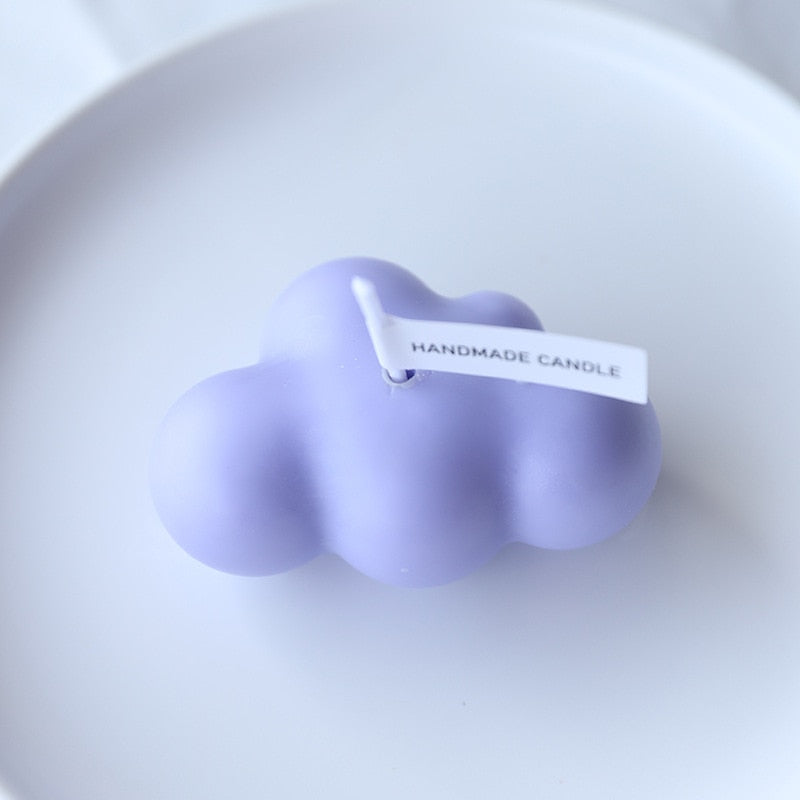 Cloud Paint Decorative Candle Lavender