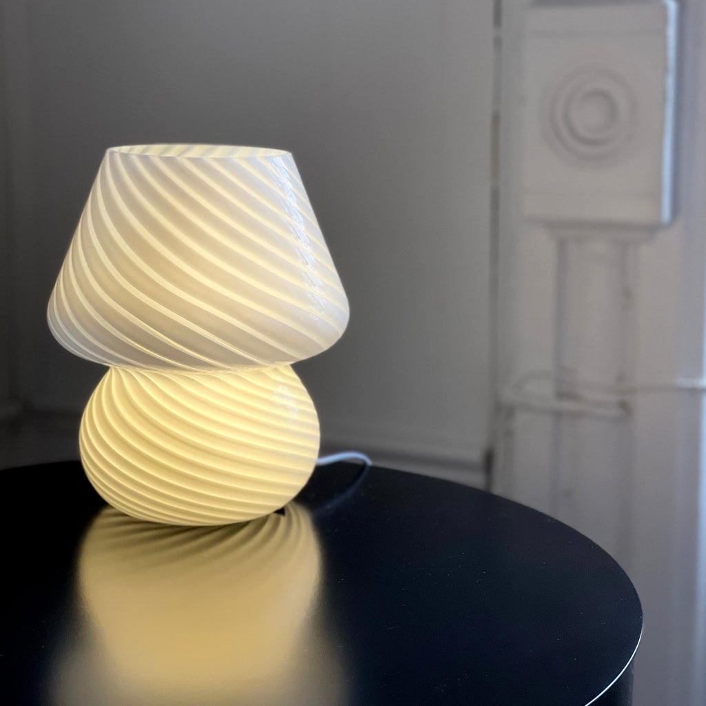 Coco Swirl Glass Table Lamp - Final sale