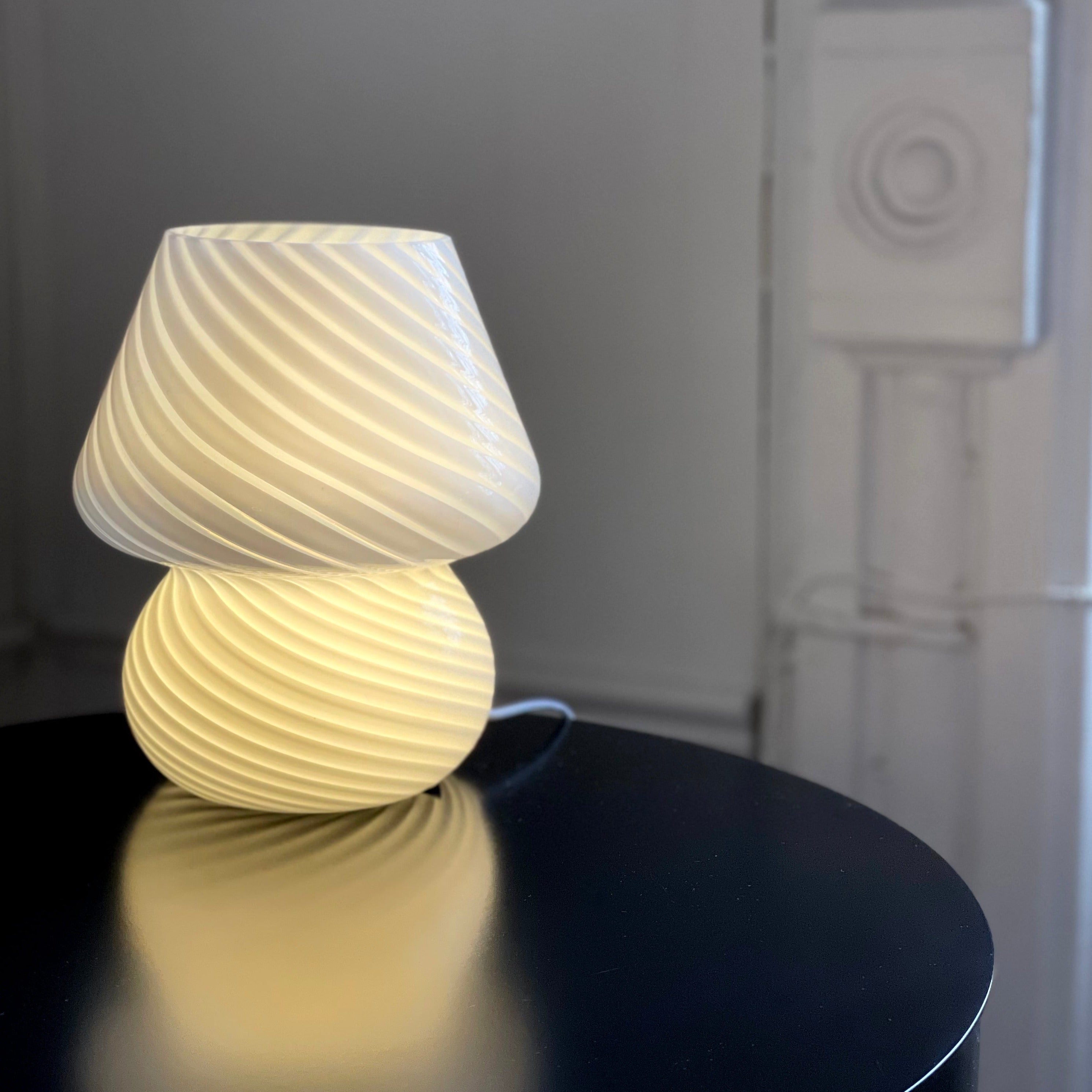 Coco Swirl Glass Table Lamp - Final sale