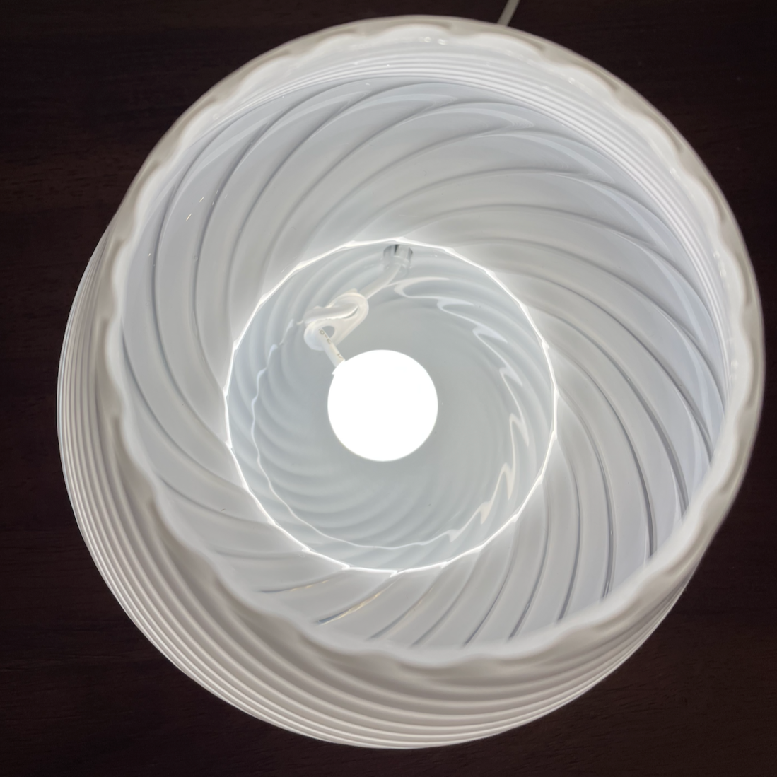 Coco Swirl Glass Table Lamp - Final sale