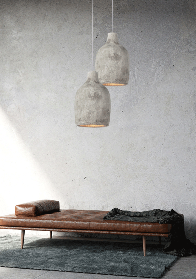 Cocoon Ceramic Resin Pendant Lamp