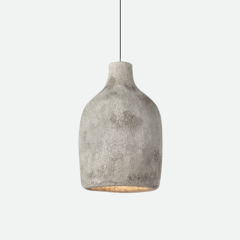 Cocoon Ceramic Resin Pendant Lamp Grey