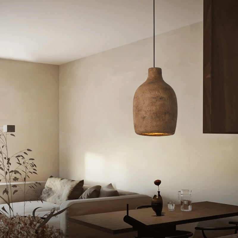 Cocoon Ceramic Resin Pendant Lamp
