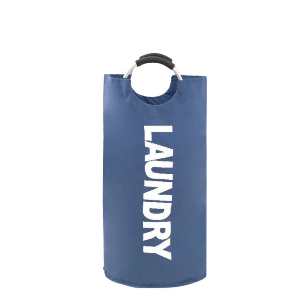 Collapsible Oxford Cloth Laundry Basket Ocean Blue