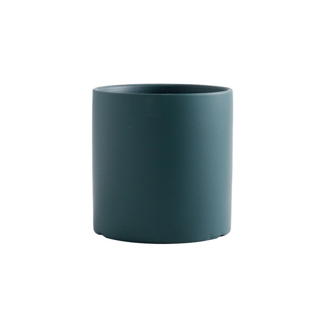 Color Clay 3" Mini Ceramic Succulent Planter Evergreen
