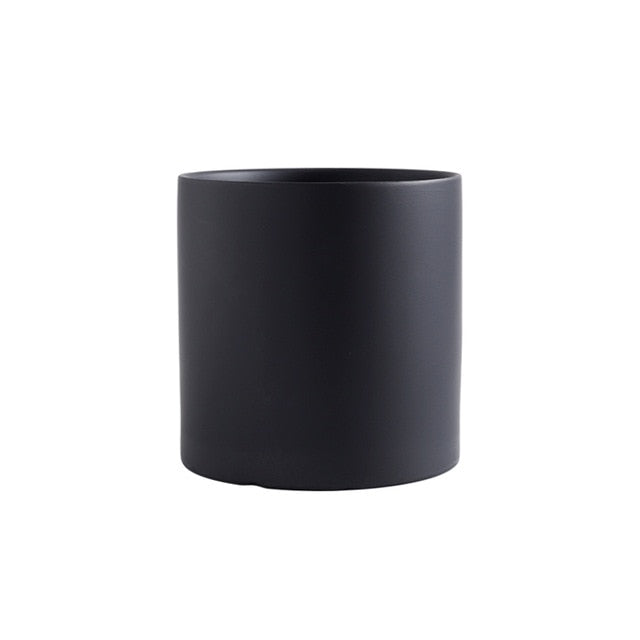 Color Clay 3" Mini Ceramic Succulent Planter Black