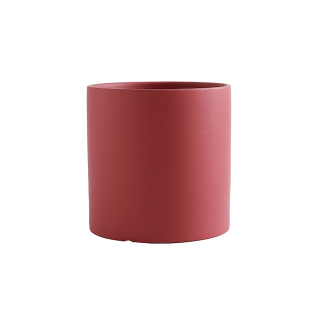 Color Clay 3" Mini Ceramic Succulent Planter Red