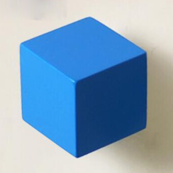 Color Drop Shapes Wooden Hook & Holder Dice Blue
