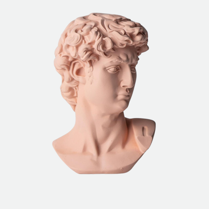 Color Fuse Mini Neoclassical Sculpture Pink David