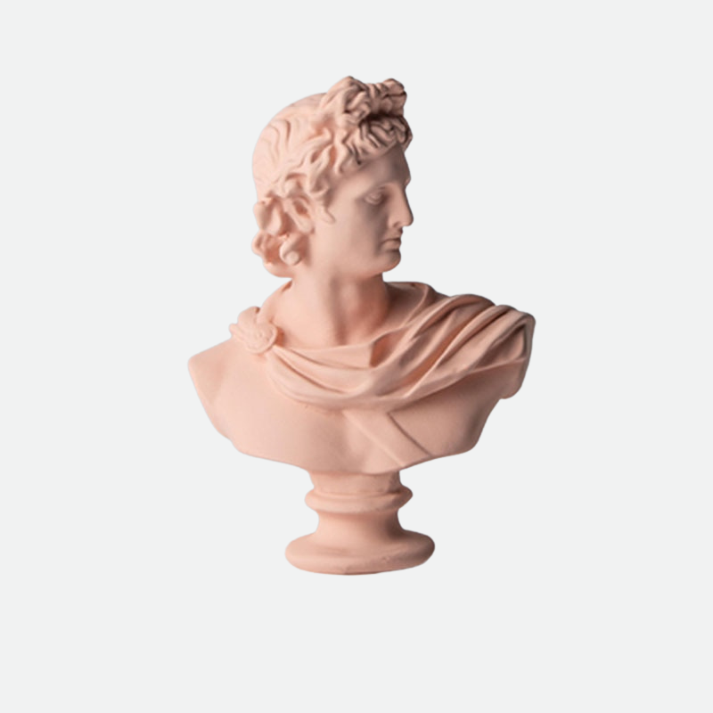Color Fuse Mini Neoclassical Sculpture Pink Greek