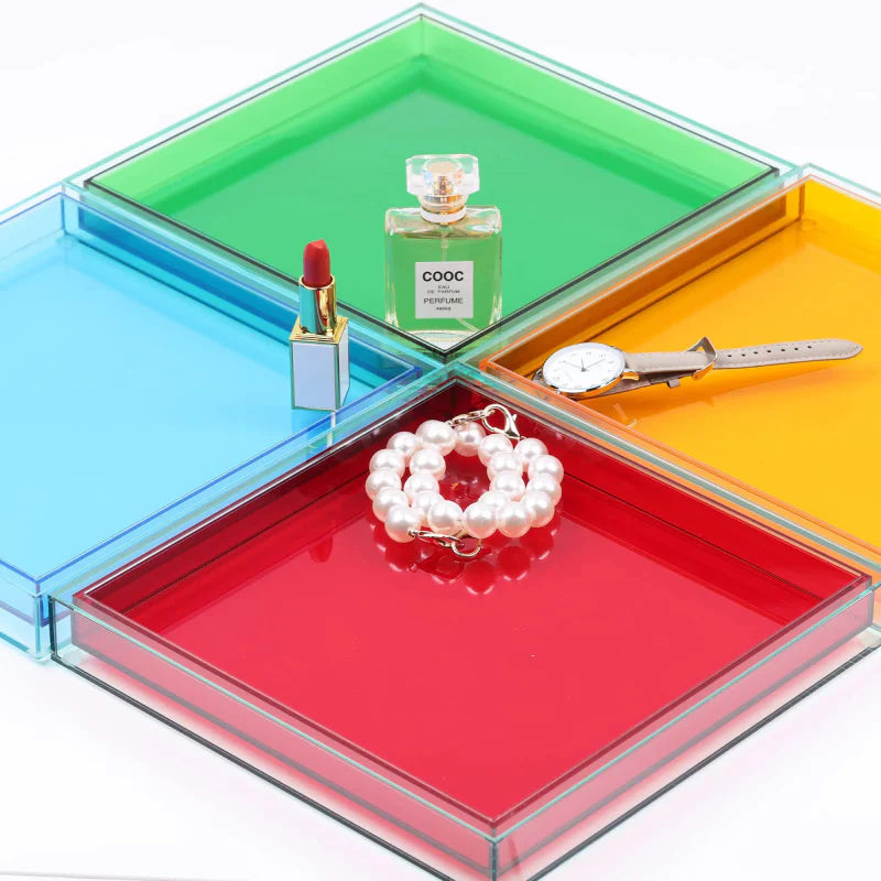 Color Pop Acrylic Serving Tray - Final Sale