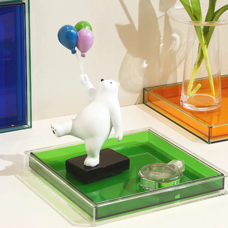 Color Pop Acrylic Serving Tray - Final Sale