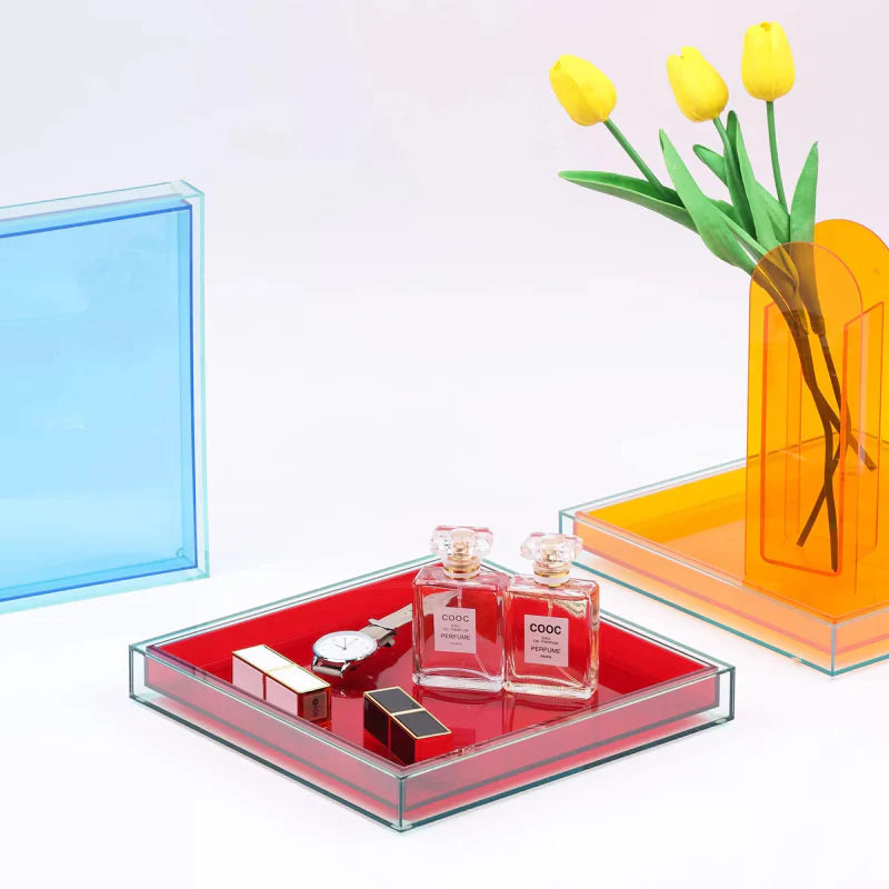 Color Pop Acrylic Serving Tray - Final Sale