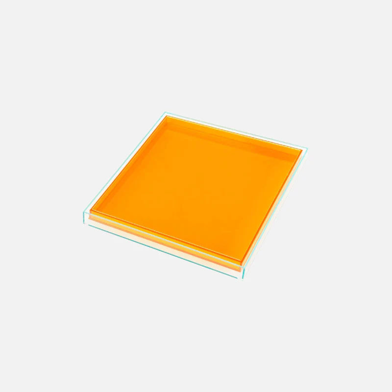 Color Pop Acrylic Serving Tray Orange