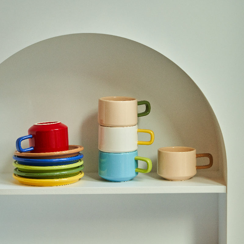 Color Wheel Coffee Cup Set