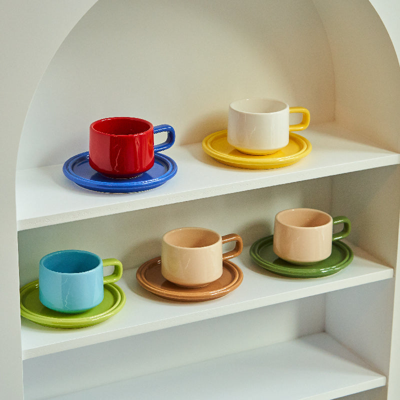 Color Wheel Coffee Cup Set