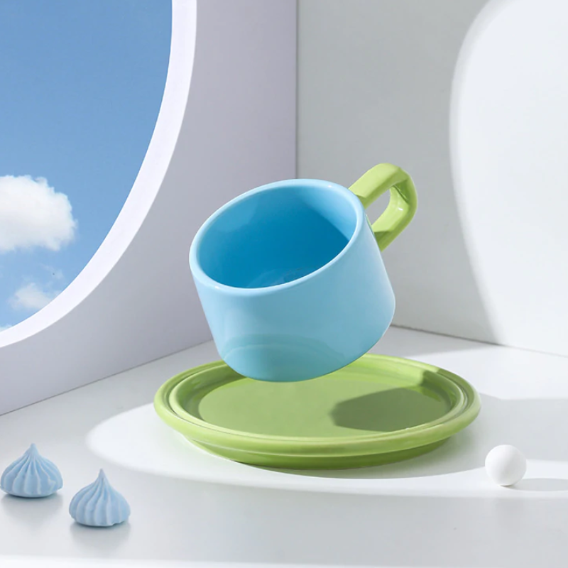 Color Wheel Coffee Cup Set