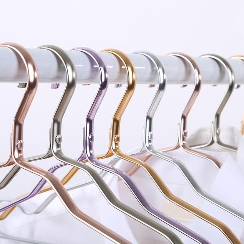 Colored Aluminum Clothes Hanger Set
