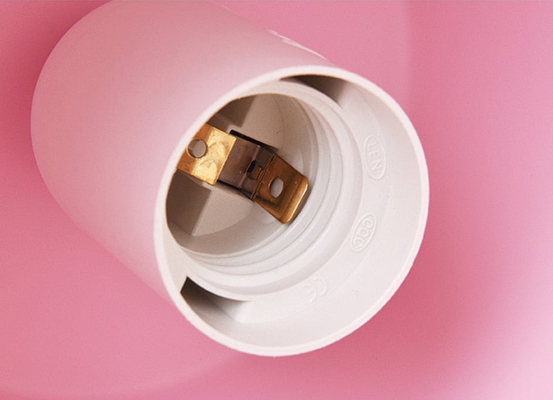 Colored Bell Metal & Wood LED Wall Light