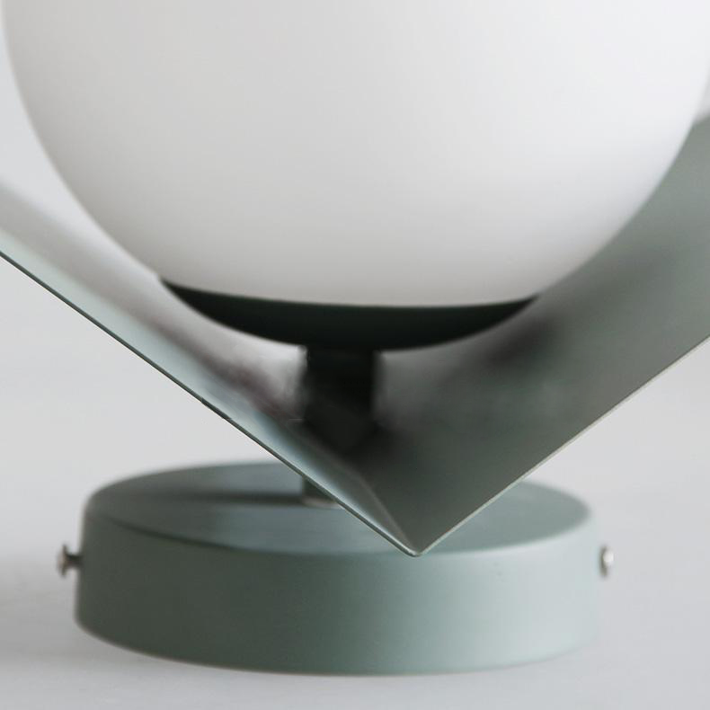 Colored Geometric Plate & Globe Wall Light - Final Sale