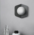 Colored Geometric Plate & Globe Wall Light - Final Sale