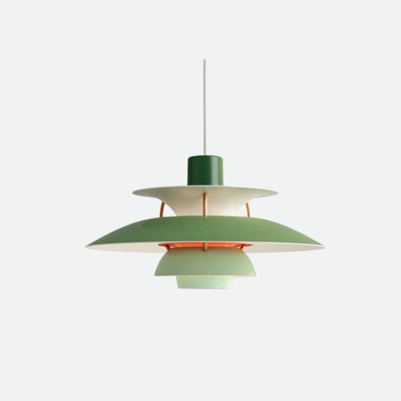 Colored Layered Pendant Light Green