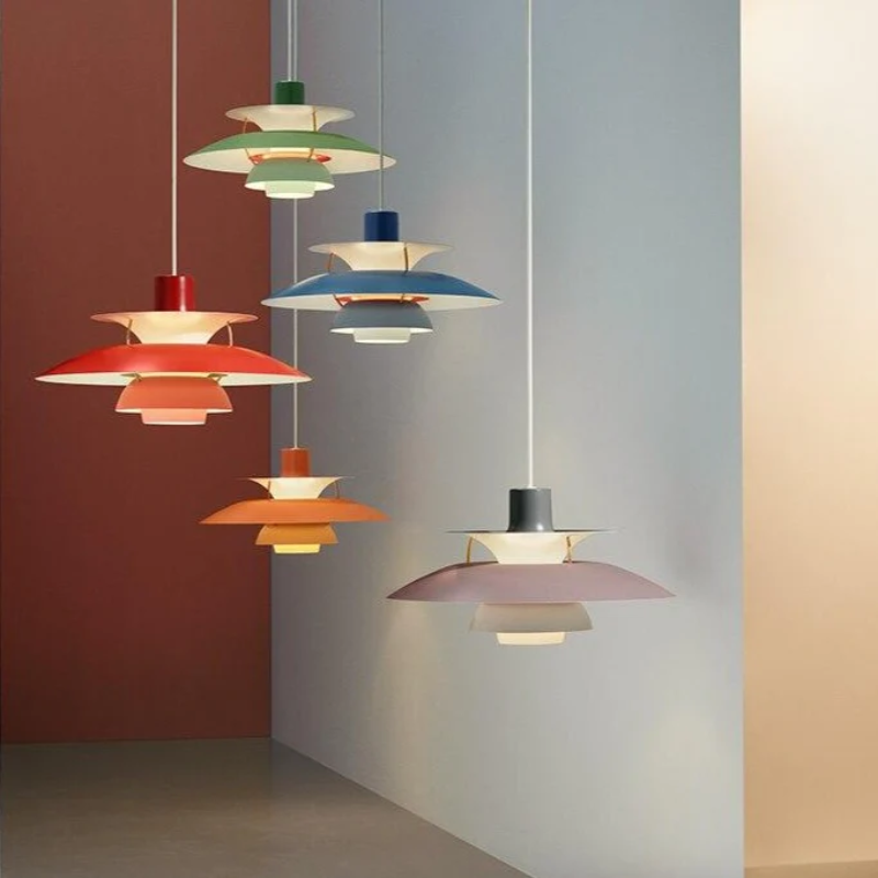 Colored Layered Pendant Light -Final Sale