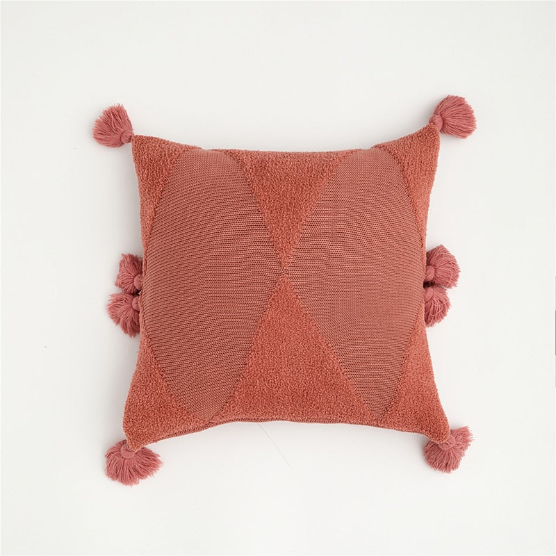 Colorful Cushion Pillow Cover Brick Red