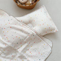 Colorful Dot Muslin Toddler Blanket & Pillow Set – 47" x 51"
