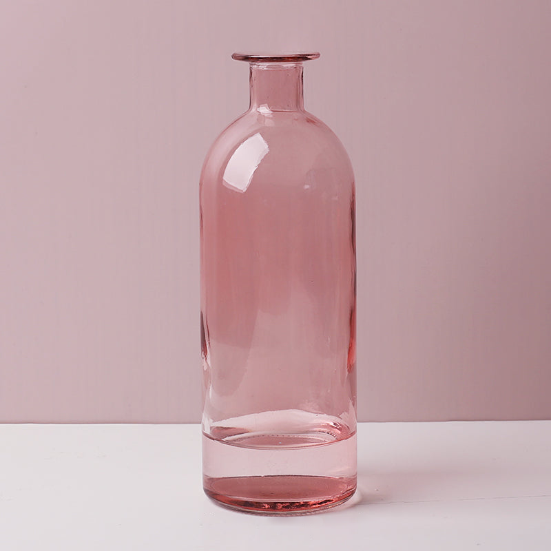 Colorful Glass Bud Vases Pink L