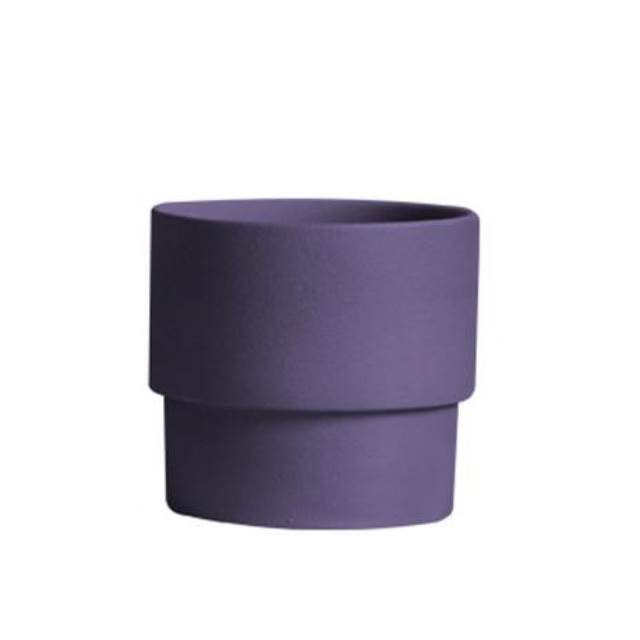 Colorful Porcelain Stackable Planters Grape
