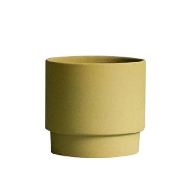 Colorful Porcelain Stackable Planters Avocado