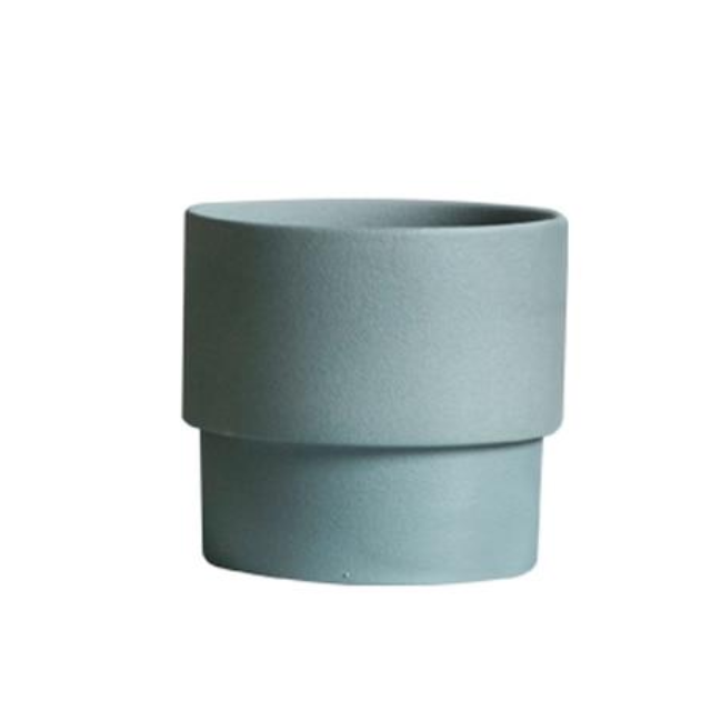 Colorful Porcelain Stackable Planters Blue