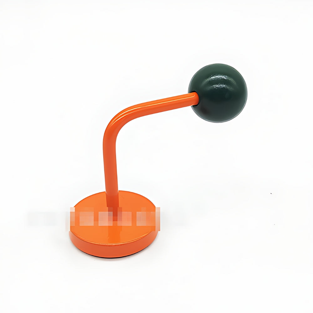 Colorful Magnetic Wooden Ball Hooks Home Storage Tangerine Forest