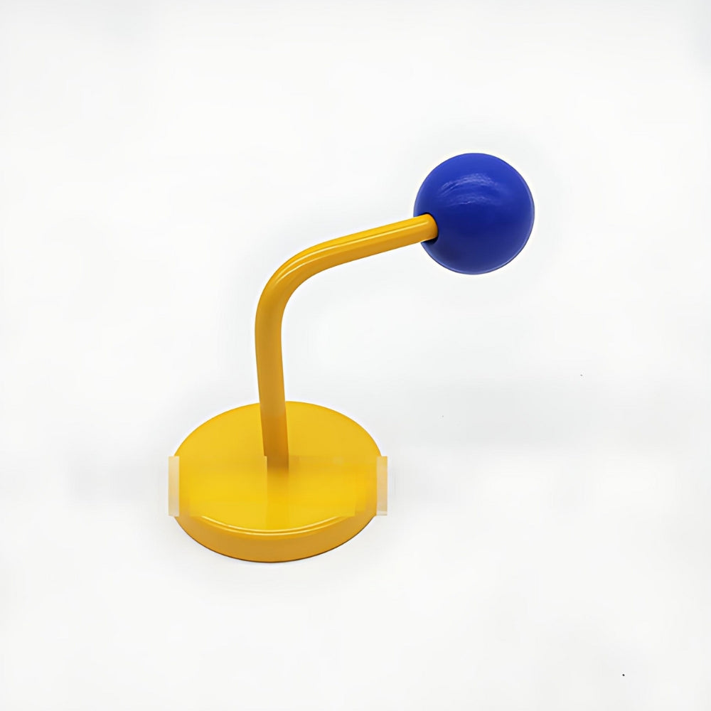Colorful Magnetic Wooden Ball Hooks Home Storage Golden Sapphire
