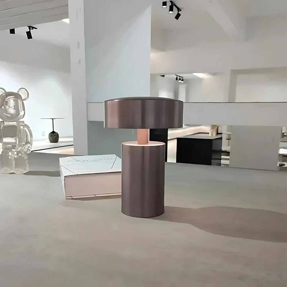 Lumé Column LED Table Lamp Copper Brown
