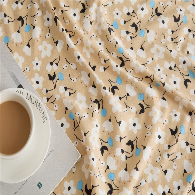 Cotton Floral Fitted Sheet Kass