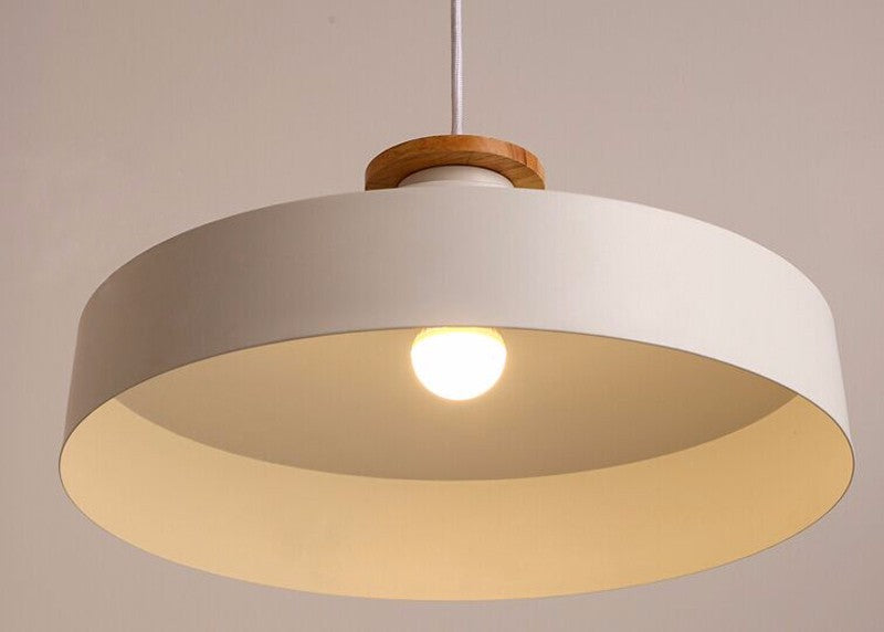 Contrast Metal & Wood Pendant Lights