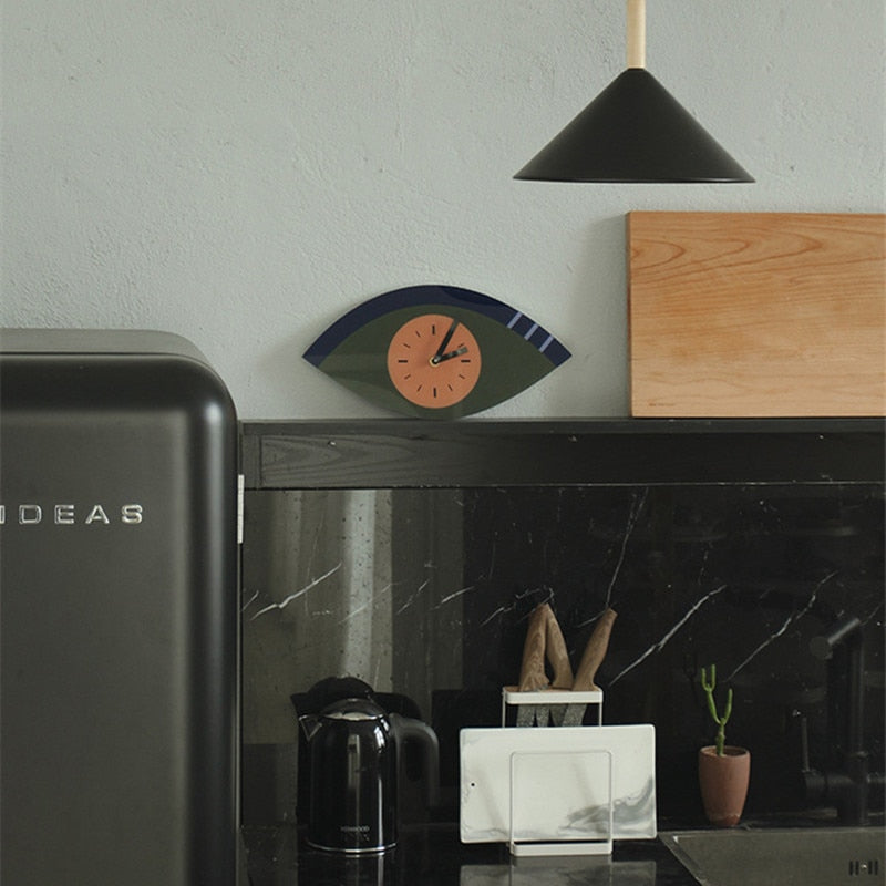 Contrast Shaped Graphic Minimalist Wall Clock