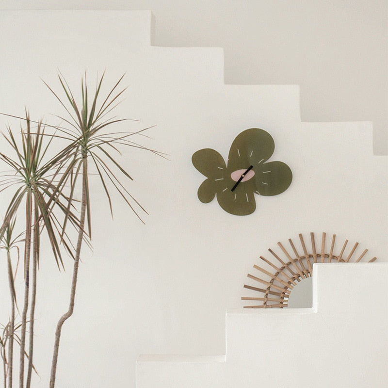 Contrast Shaped Graphic Minimalist Wall Clock
